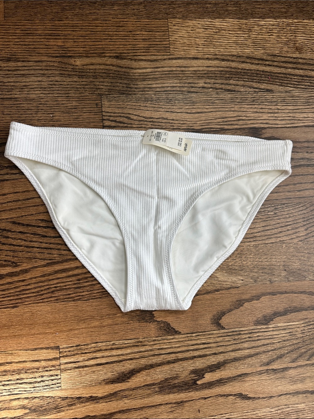 Aerie ribbed bikini bottom - Large - NWT White